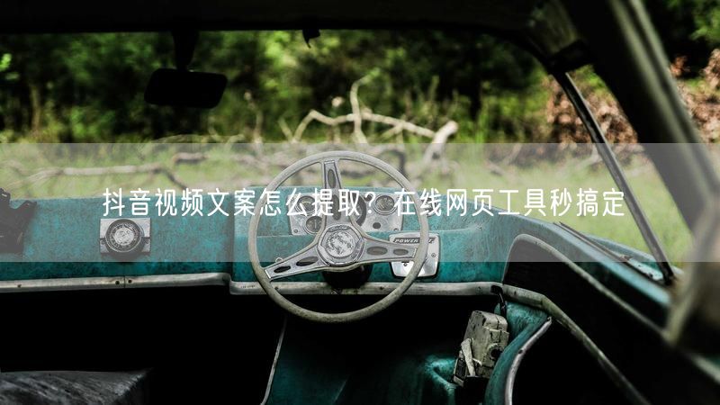 抖音视频文案怎么提取？在线网页工具秒搞定