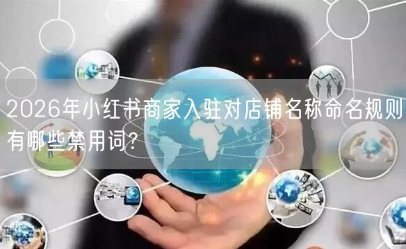 2026年小红书商家入驻对店铺名称命名规则有哪些禁用词？