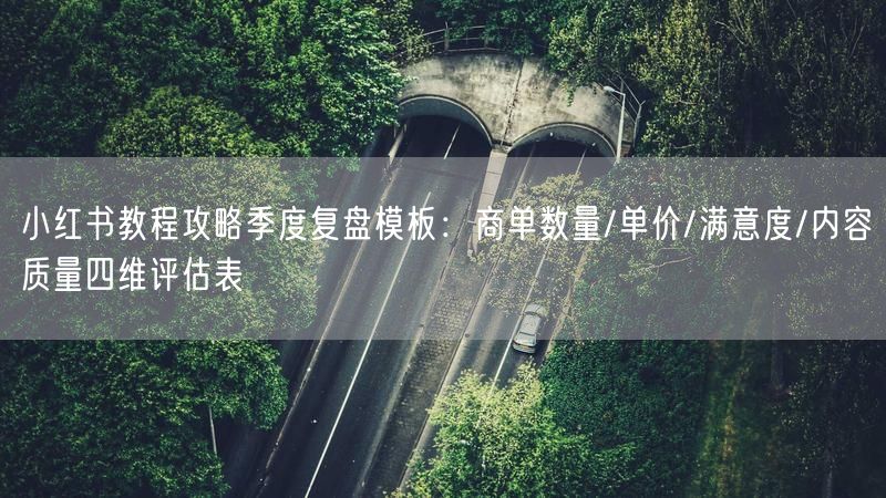 小红书教程攻略季度复盘模板：商单数量/单价/满意度/内容质量四维评估表