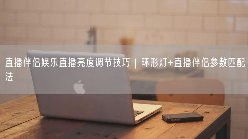 直播伴侣娱乐直播亮度调节技巧｜环形灯+直播伴侣参数匹配法