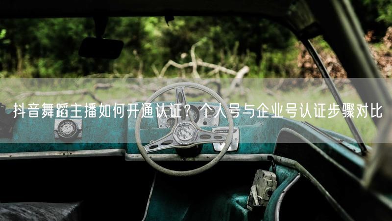 抖音舞蹈主播如何开通认证？个人号与企业号认证步骤对比